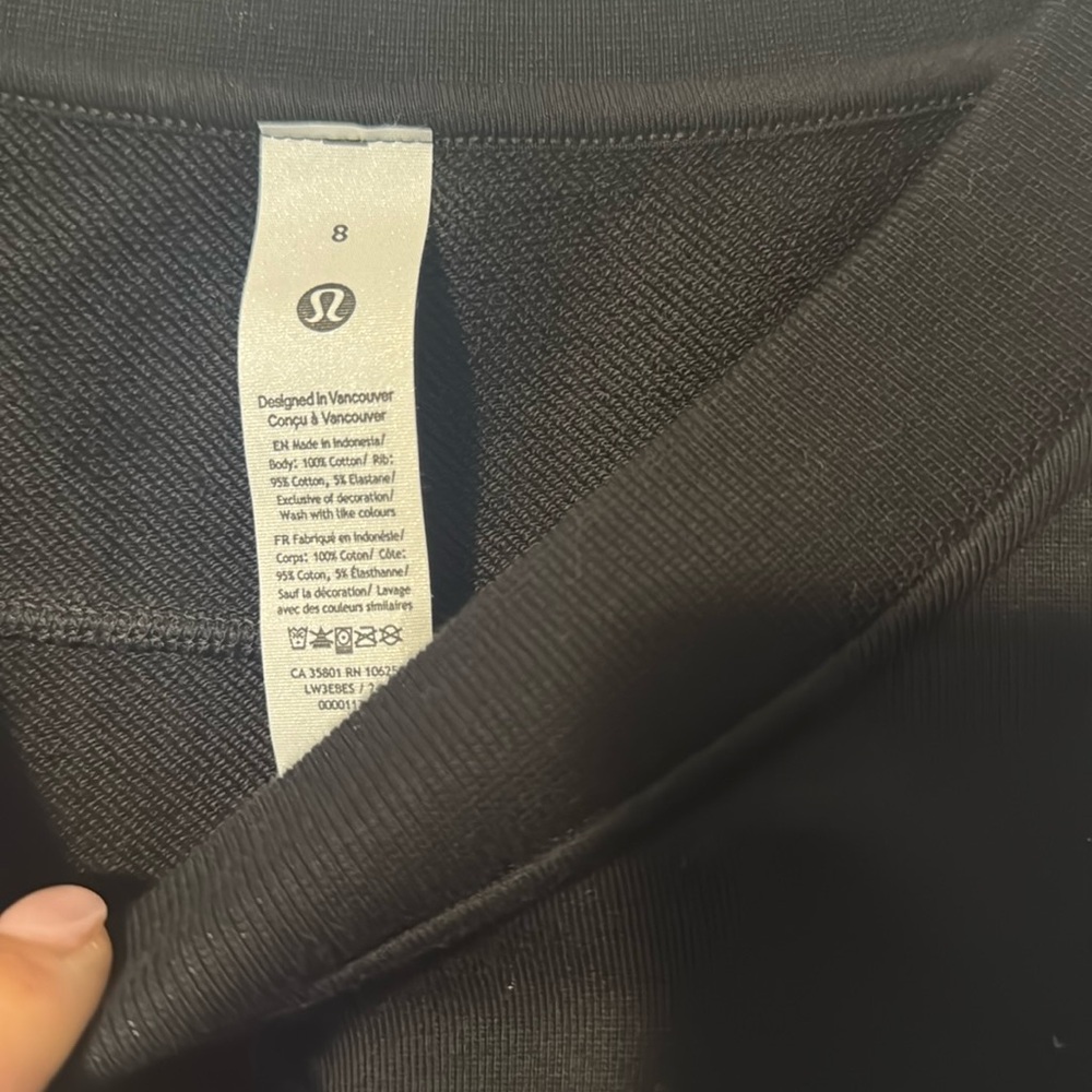 Lululemon Perfectly Oversized Cropped Crew 8 - Picture 5 of 6
